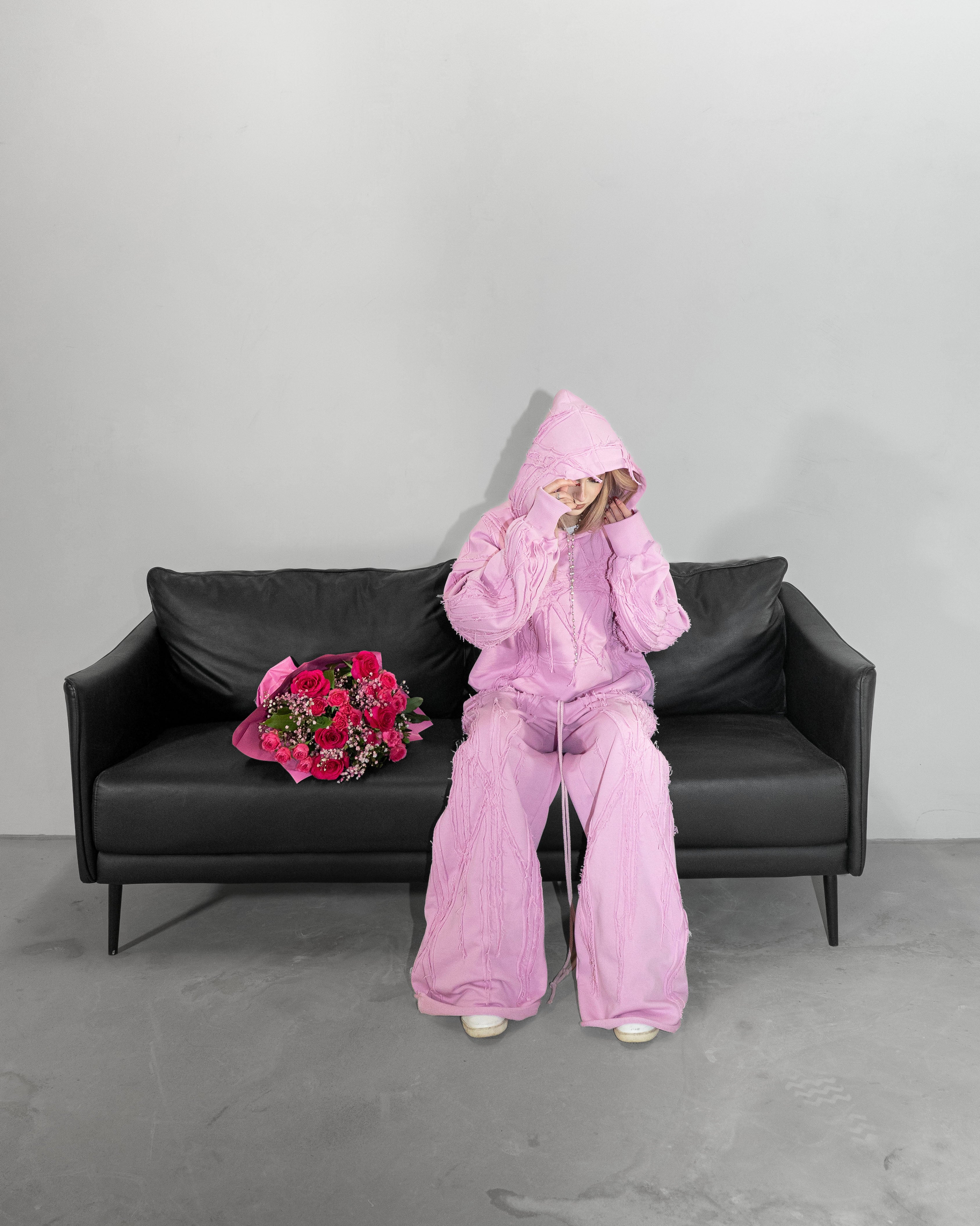 PINK SCRAPS SWEATPANTS