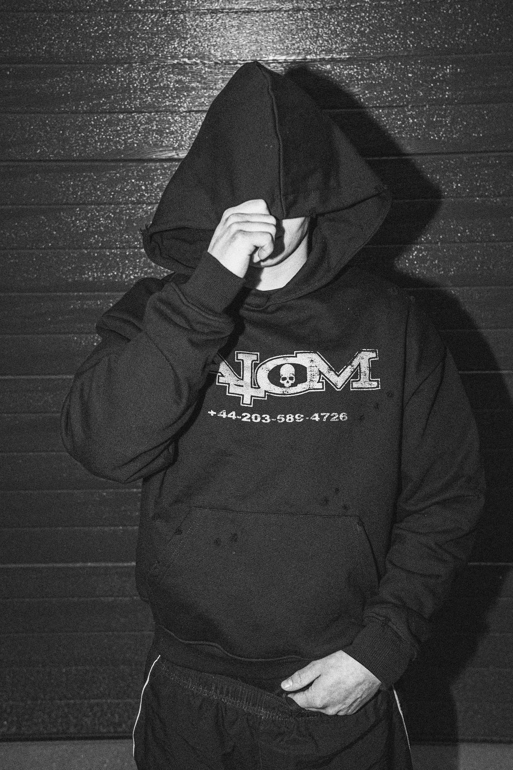 +44 BLACK HOODIE