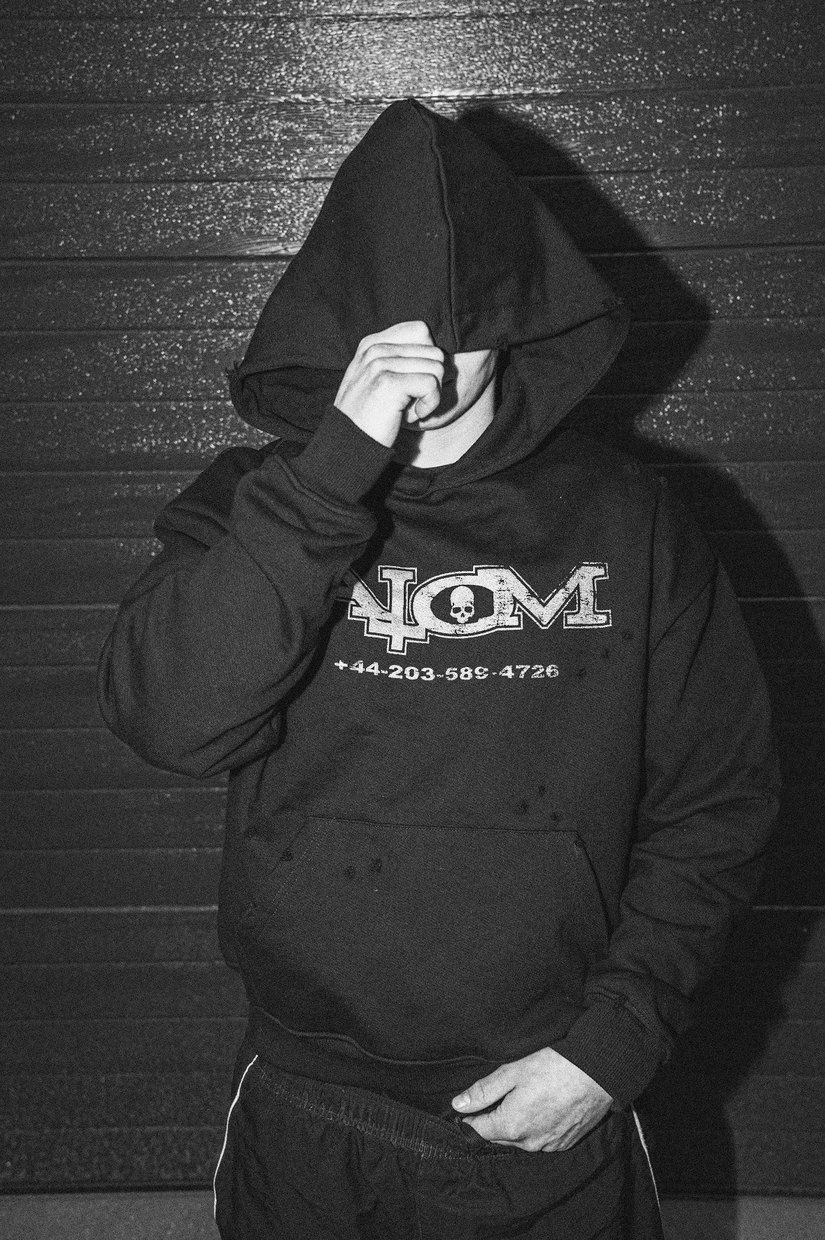 +44 BLACK HOODIE