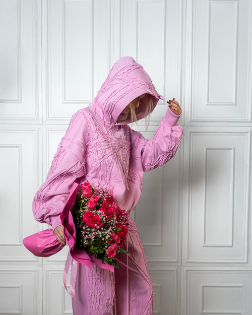 PINK SCRAPS HOODIE
