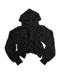 BLACK SCRAPS HOODIE