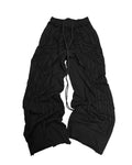 BLACK SCRAPS SWEATPANTS