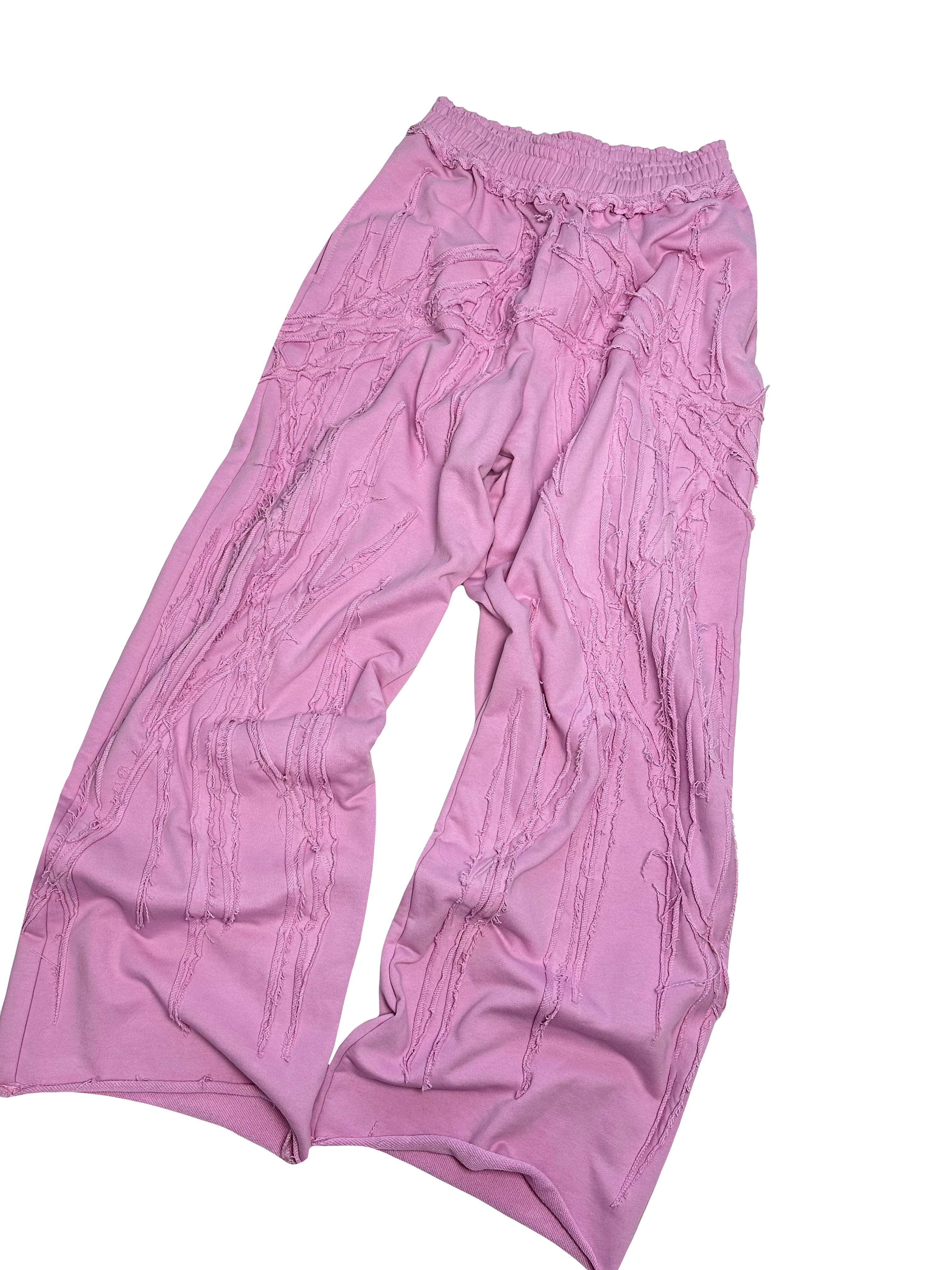 PINK SCRAPS SWEATPANTS