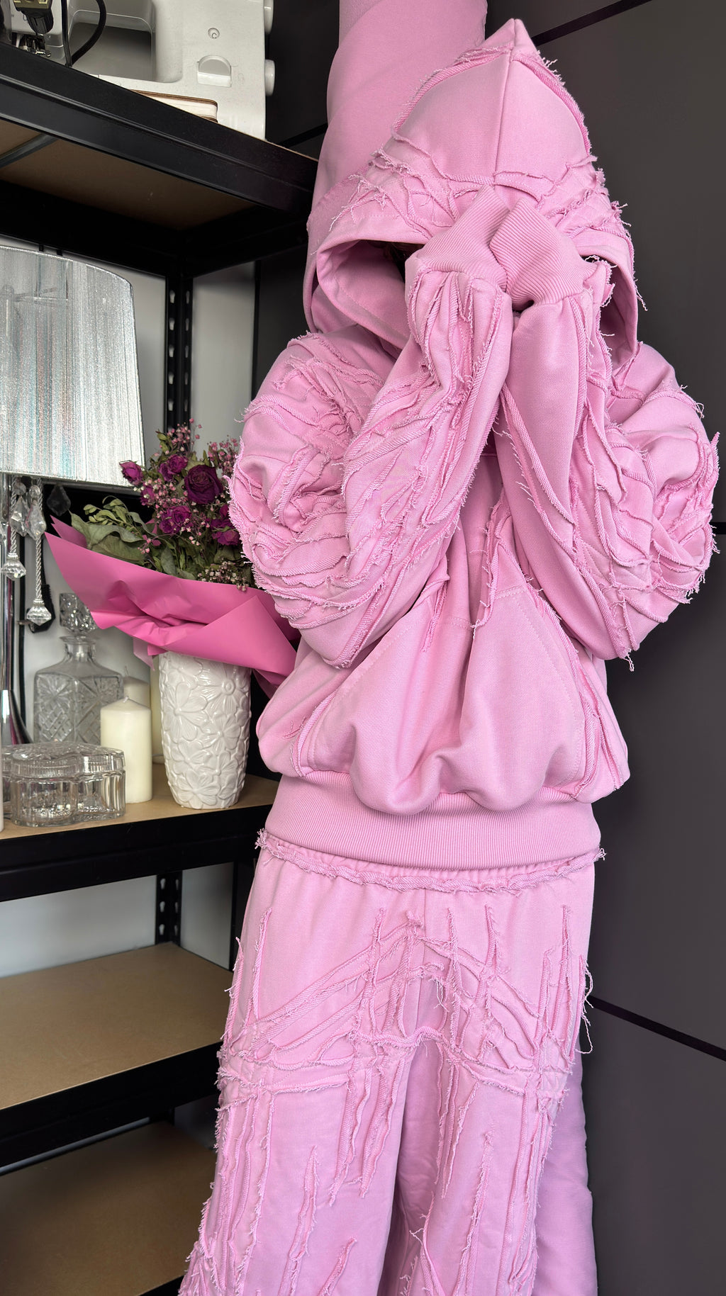 PINK SCRAPS HOODIE