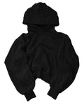 BLACK SCRAPS HOODIE