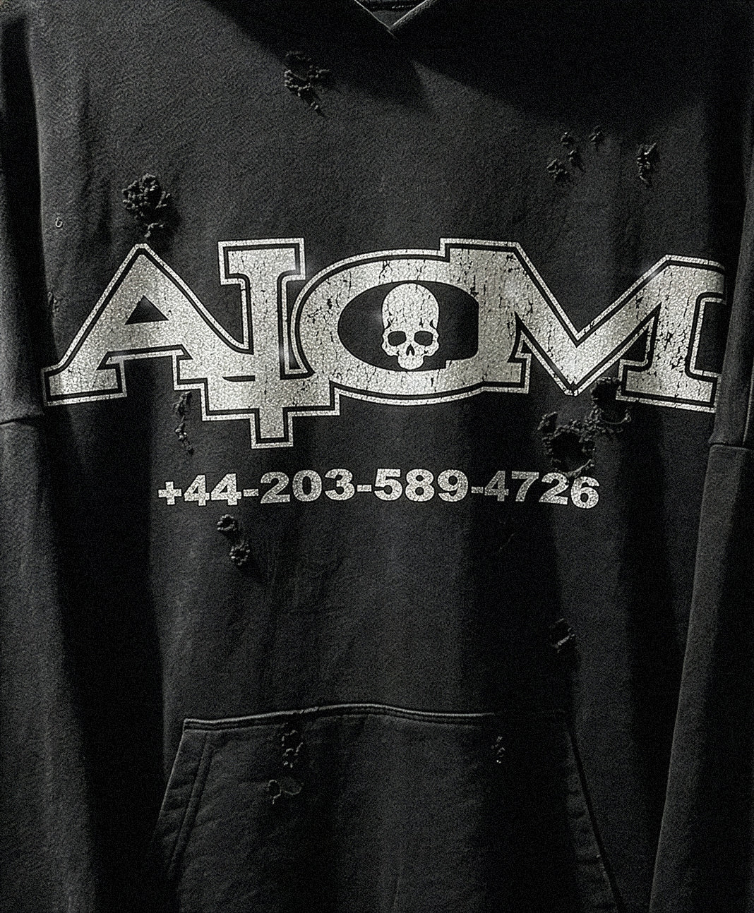 +44 BLACK HOODIE
