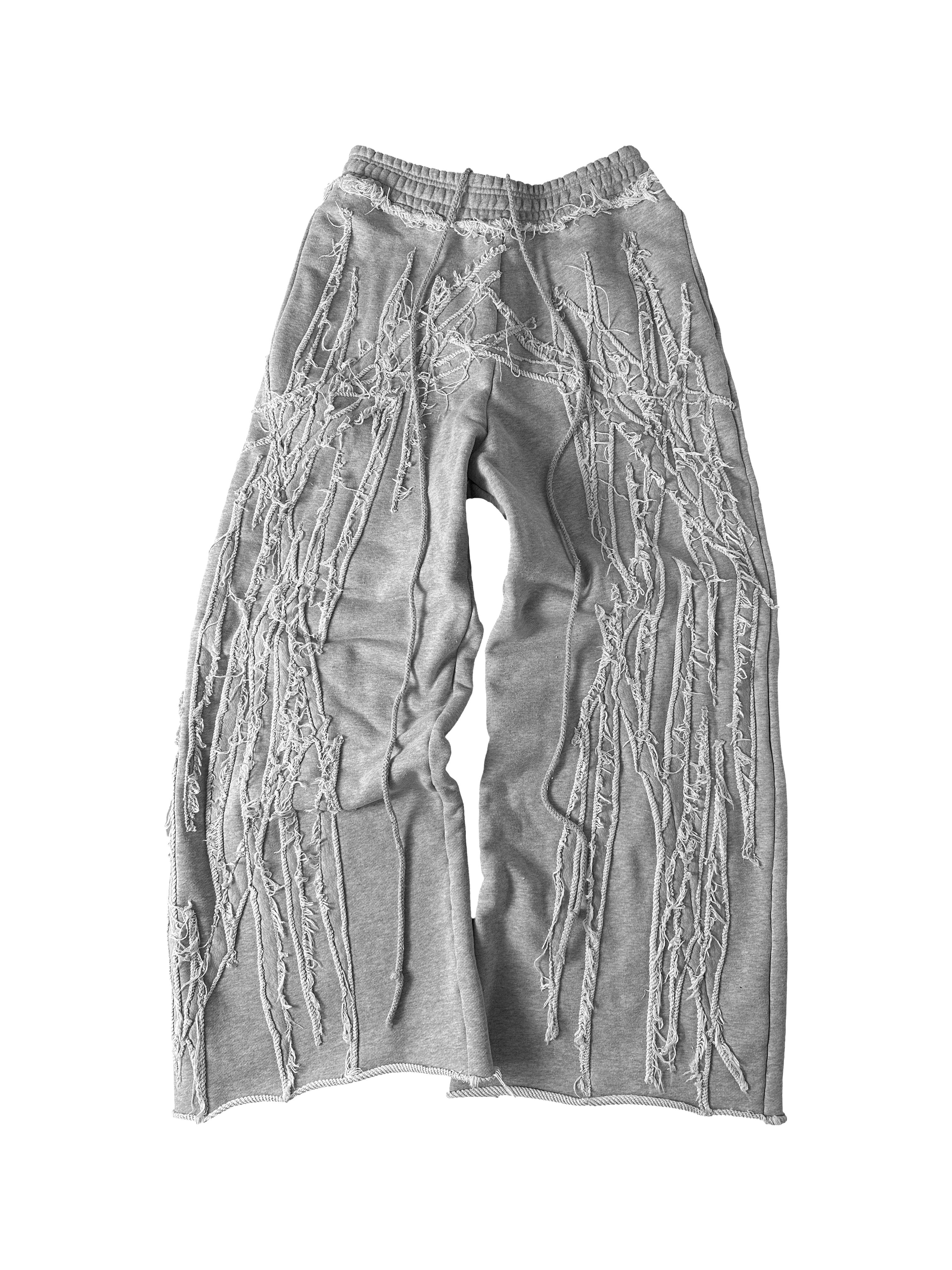 GRAY SCRAPS SWEATPANTS